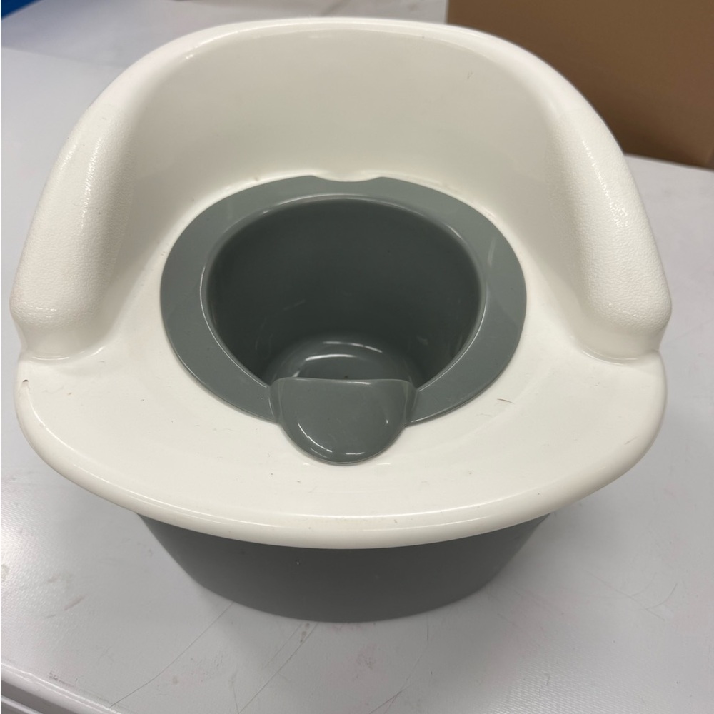 Gray and White Baby Potty Chair